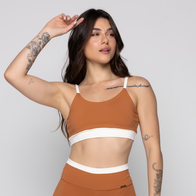 Top Fitness Bicolor Costas Cruzada