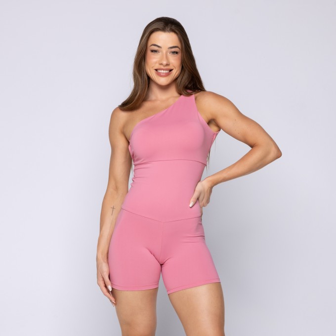 Macaquinho Fitness um ombro só premium