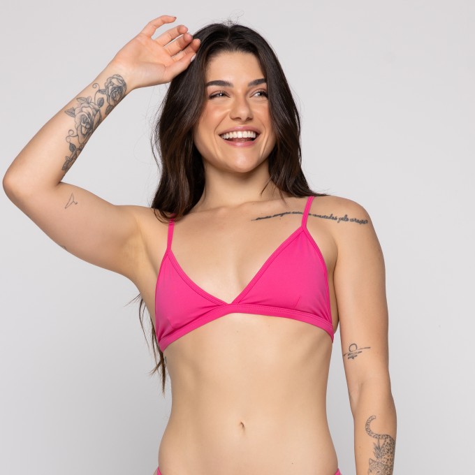 Sutiã Cortininha Fixa Liso