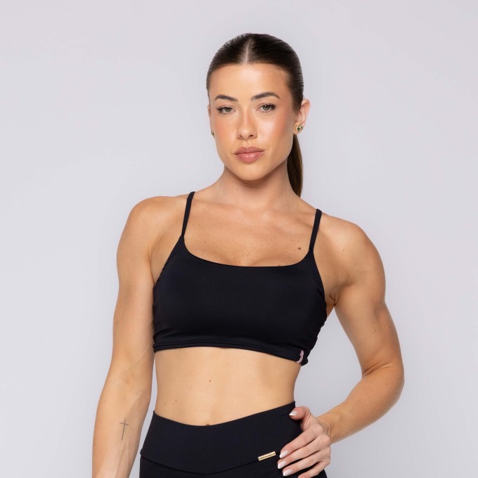 Top Fitness Básico Premium com Alça Fina