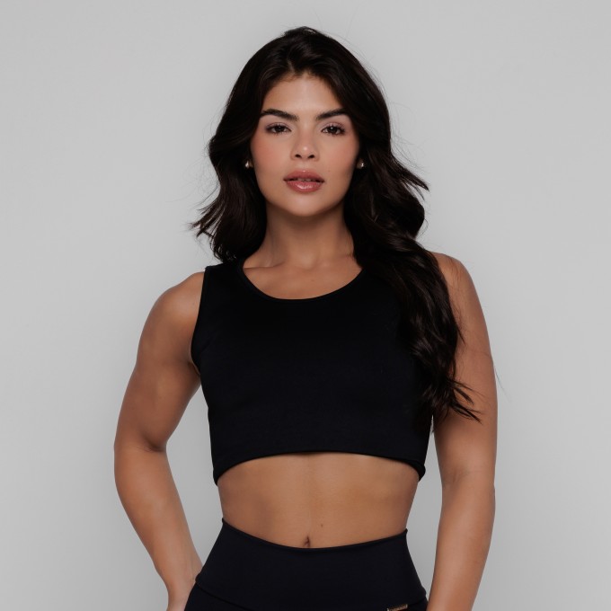 Cropped Fitness Trançado Liberty